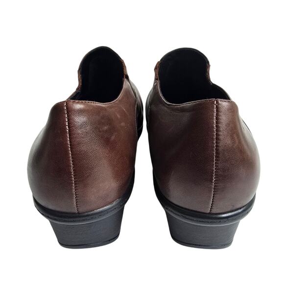 Abeo Colbie Clogs Size 8.5 Brown Leather Comfort Heels Slip Resistant Shoes - Picture 7 of 15